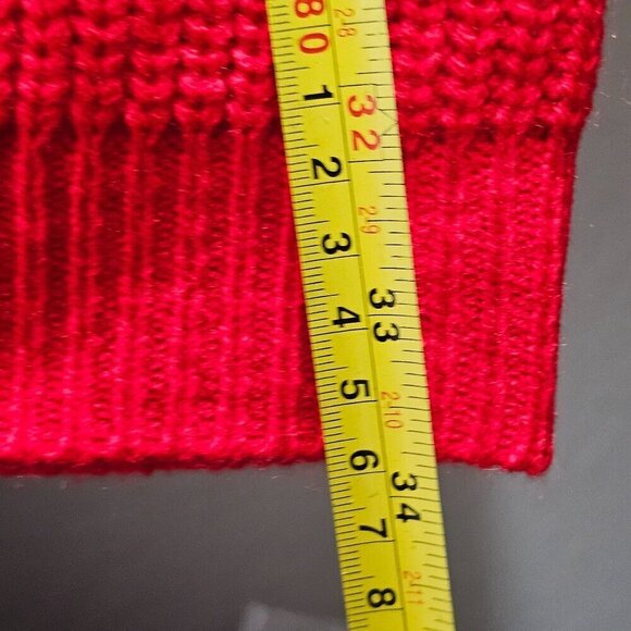 CALLAHAN x REVOLVE Cowl Neck Red Knit Sweater Dress Long Sleeve Womens‎ S - Picture 8 of 11